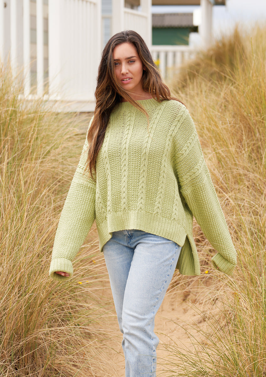 Cotton emporium hotsell scallop stitch sweater